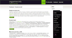 Desktop Screenshot of cegpartner.info
